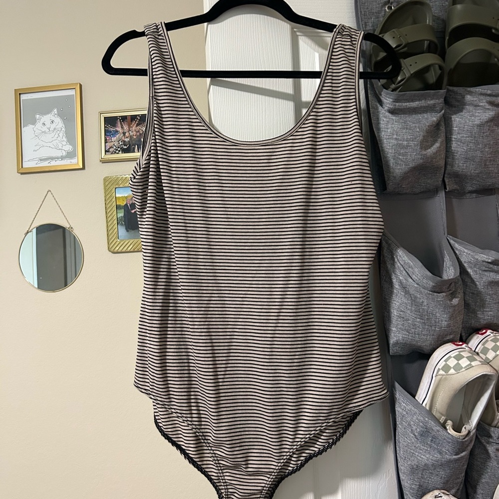 Striped bodysuit